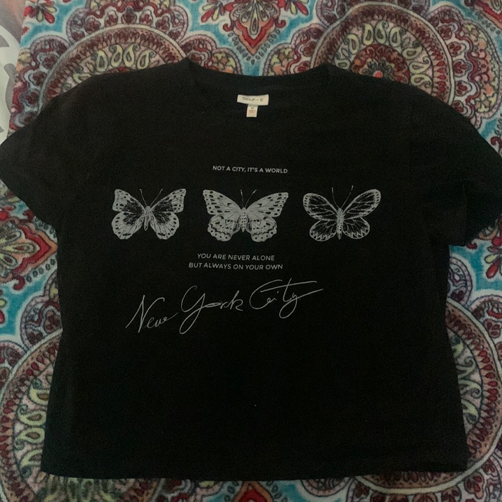 Cropped New York Graphic Tee